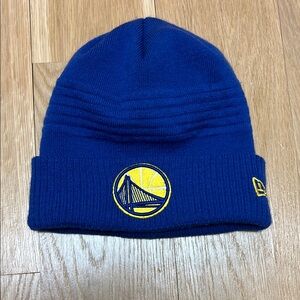 New Era Royal Blue Beanie with Golden Logo